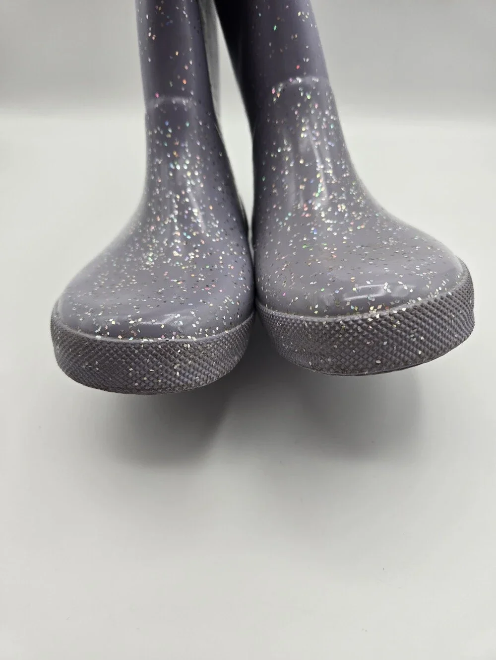 Hunter Lavender Purple Glitter Sparkle Rain Boots Little Girls Size US 1